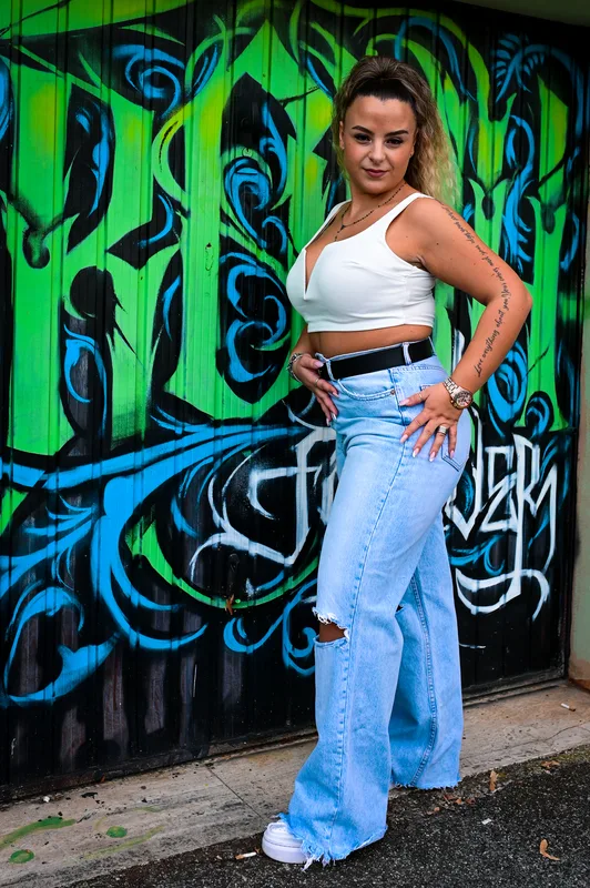 Portfolio fotografico - Ritratto urban fashion — graffiti